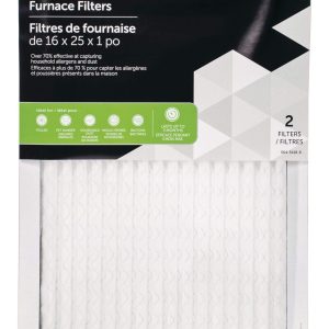 NOMA MERV 8 Furnace Air Filters, 16 x 25 x 1-in, 2-pk